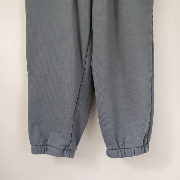 Alexander Wang T Puff Logo Crop Sweatpants Structured Terry Size Small Asphalt - Picture 9 of 16